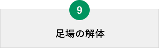 足場の解体