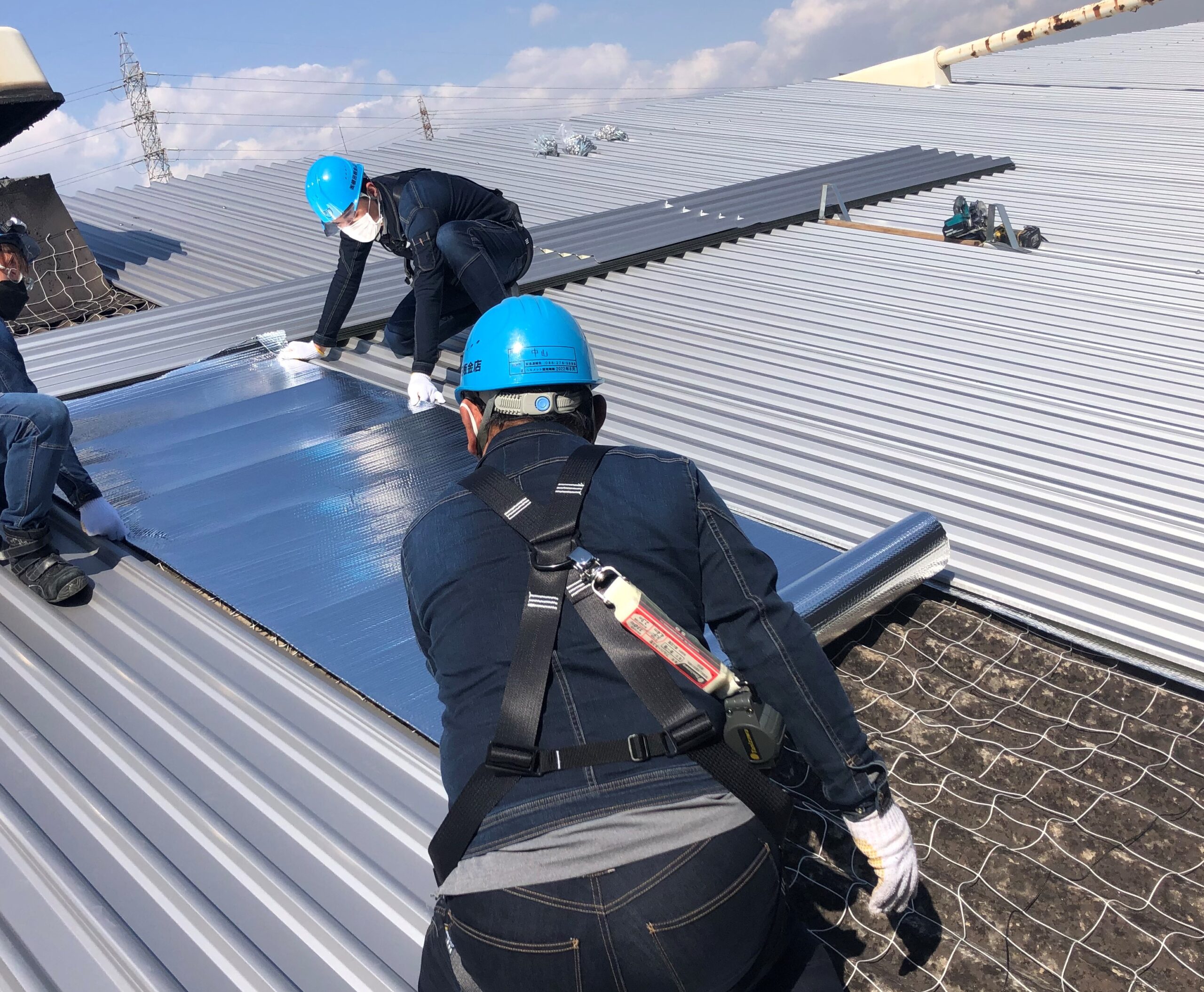 シャネリア施工の様子