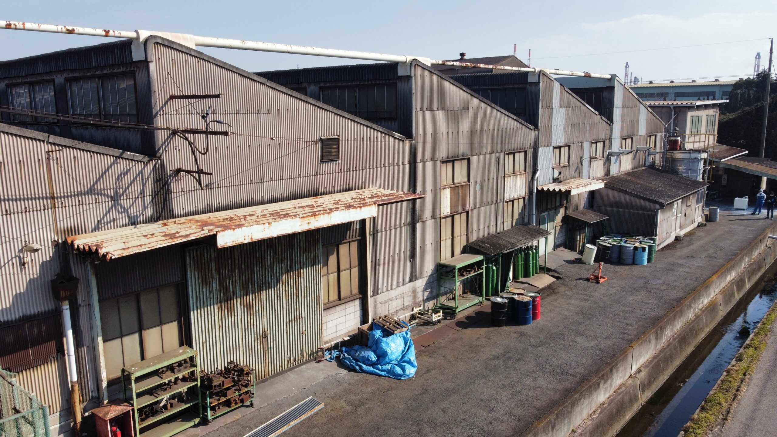 西面　外壁　施工前　水島機工