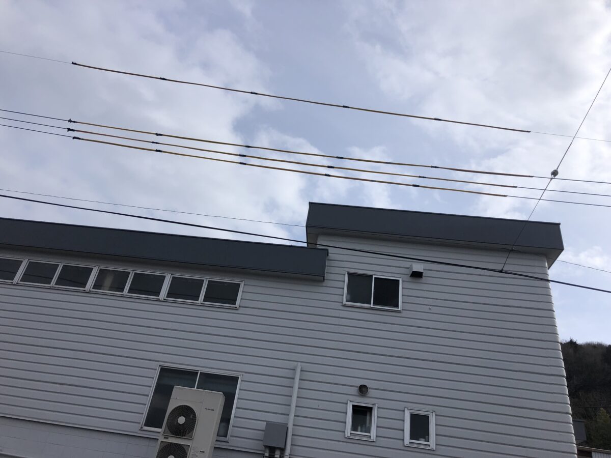 防護管　取付完了