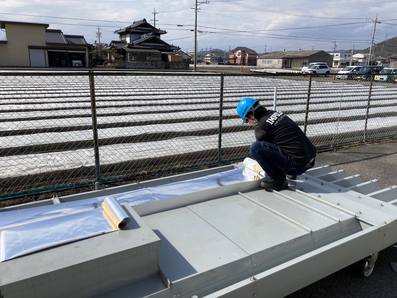 スカイ工法作業風景