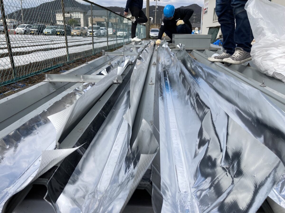 スカイ工法　現場写真