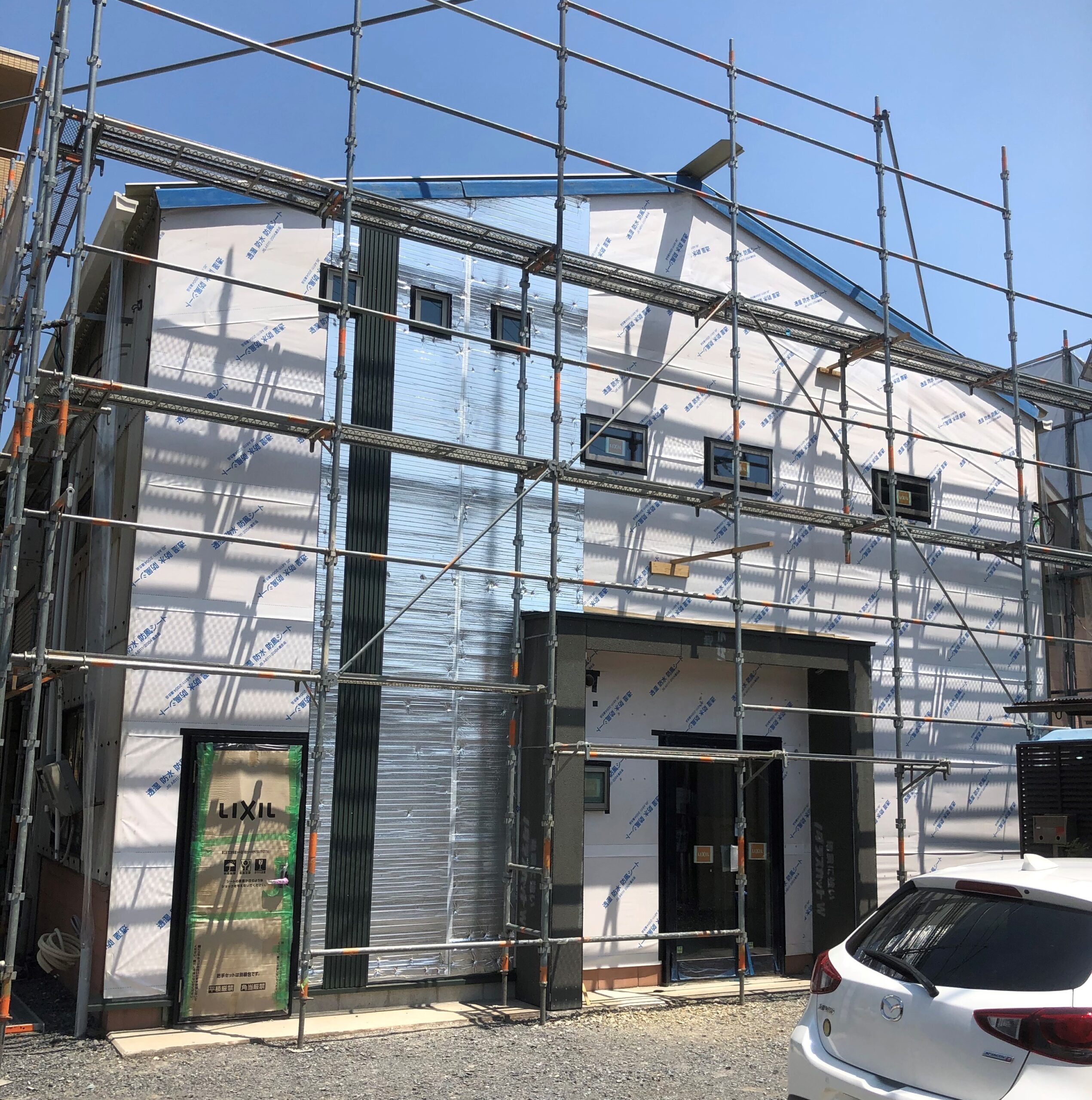 SOS　西面　遮熱工事　工事中