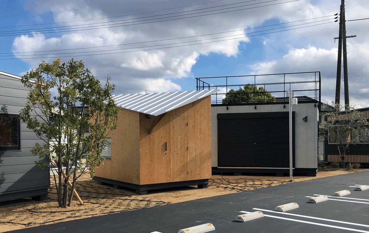 ひとやね-屋外小屋展示