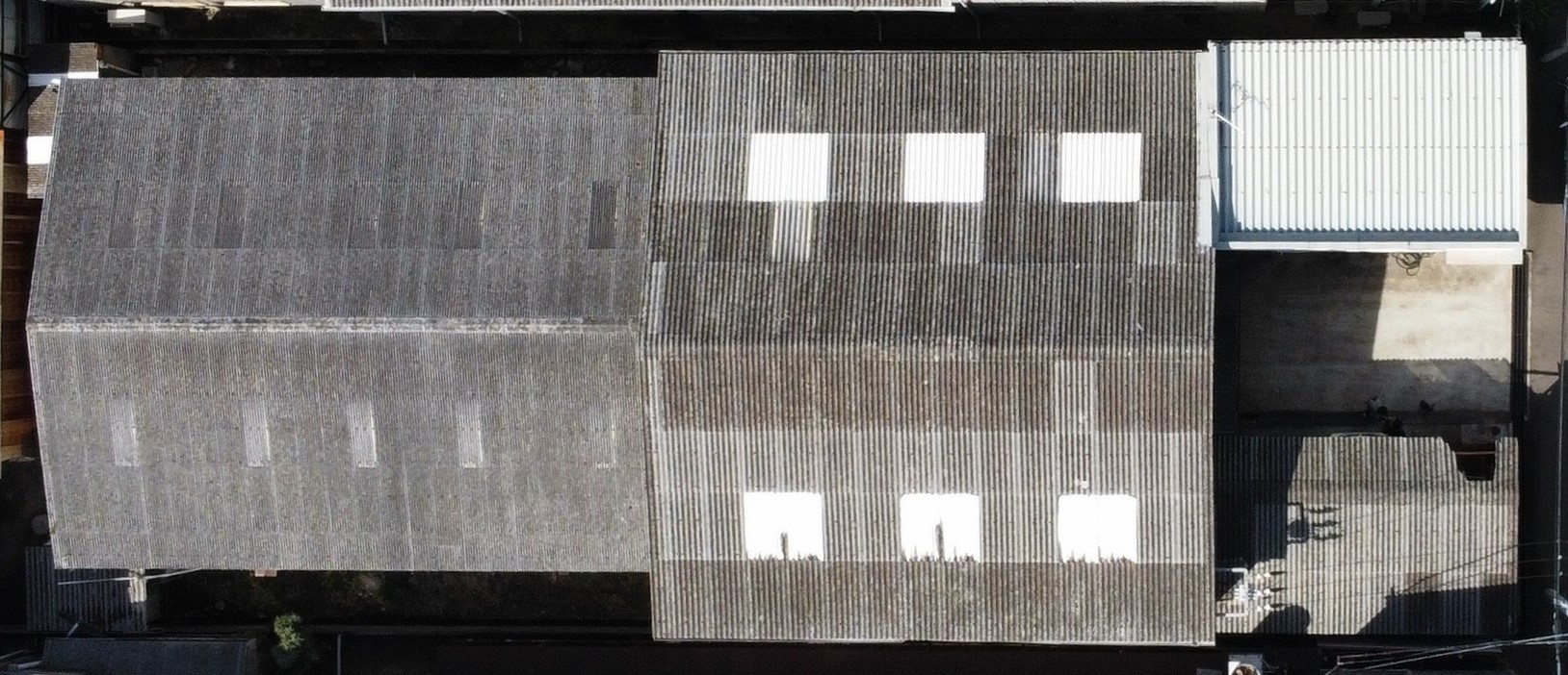 上空からの撮影　工場全景