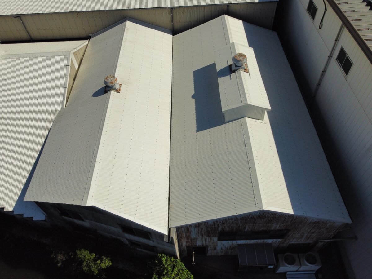 屋根　カバー完工　備前