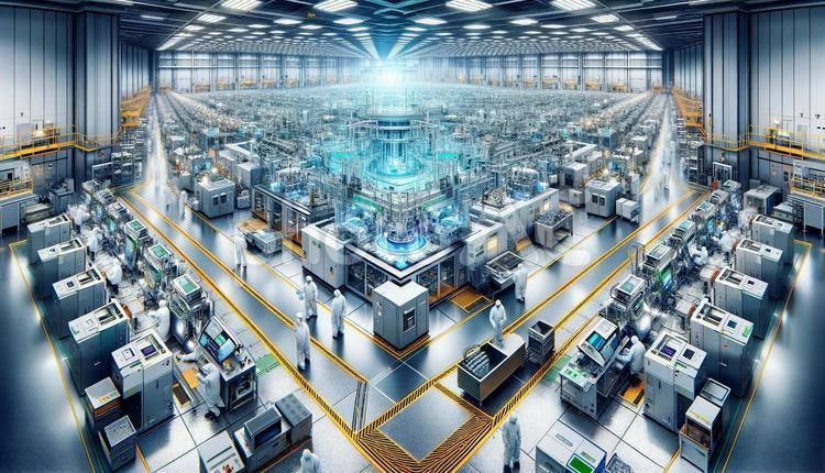 半導体工場　内部